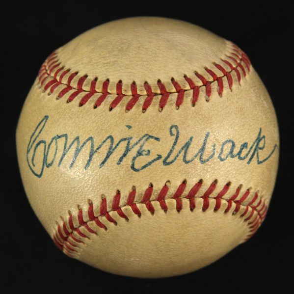 1948-56 Connie Mack William Harridge Dual Signed OAL Harridge Baseball (JSA)