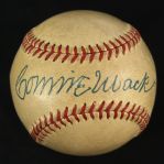 1948-56 Connie Mack William Harridge Dual Signed OAL Harridge Baseball (JSA)