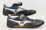 1985 Tim Raines Montreal Expos Signed Mizuno Turf Shoes (MEARS LOA/JSA)