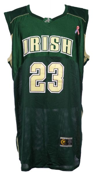 2001-02 Lebron James St. Mary/St. Vincent Fighting Irish Road Jersey (MEARS LOA)
