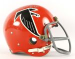 1970's (early) Tommy Nobis Atlanta Falcons Signed Game Worn Helmet (MEARS LOA)