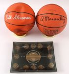 1960s-90s Boston Celtics Memorabilia Collections - Lot of 5 w/ 4 Signed Basketball Including Red Auerbach, John Havlicek & More (JSA)
