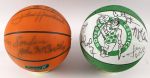 1960's-90's Boston Celtics Memorabilia Collections - Lot of 5 w/ 4 Signed Basketball Including Red Auerbach, John Havlicek & More (JSA)