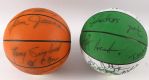 1960's-90's Boston Celtics Memorabilia Collections - Lot of 5 w/ 4 Signed Basketball Including Red Auerbach, John Havlicek & More (JSA)