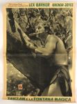 1949 Tarzan's Magic Fountain Lex Barker 19 x 26 Italian Language Movie Poster Collection - Lot of 8