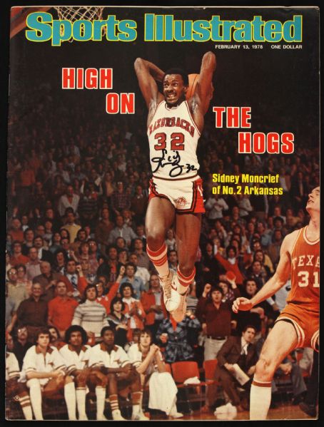 1978 Sidney Moncrief Arkansas Razorbacks Signed Sports Illustrated Magazine (JSA)