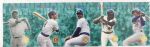 1997 circa Milwaukee Brewers Retired Numbers US Cellular Card Sheets - Lot of 5 w/ Aaron, Yount, Molitor, Fingers & Jackie Robinson