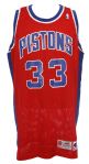 1994-95 Grant Hill Detroit Pistons Road Jersey (MEARS LOA)