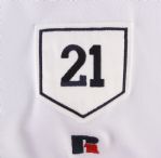 2004 (July 15) Terry Pendleton Atlanta Braves Signed Game Worn Home Jersey w/ Warren Spahn Memorial Patch (MEARS LOA/MLB Hologram)