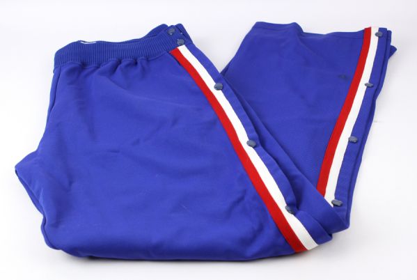 1988-89 Charles Barkley Philadelphia 76ers Tearaway Warm Up Pants (MEARS LOA)