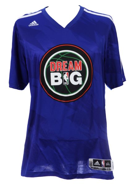 2014 (January 20) Toure Murry New York Knicks Martin Luther King Day Game Worn "Dream Big" Warmup Shirt (MEARS LOA/Steiner)