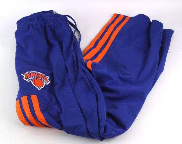 2013-14 Jeremy Tyler New York Knicks Game Worn Warmup Pants (MEARS LOA/Steiner)