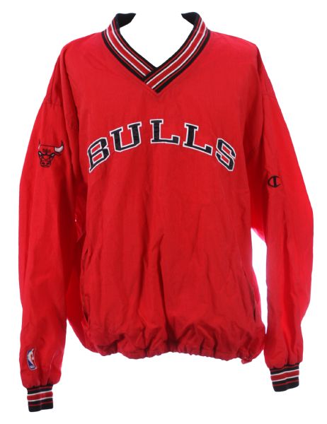 1990s Chicago Bulls Champion Lined Pullover Jacket