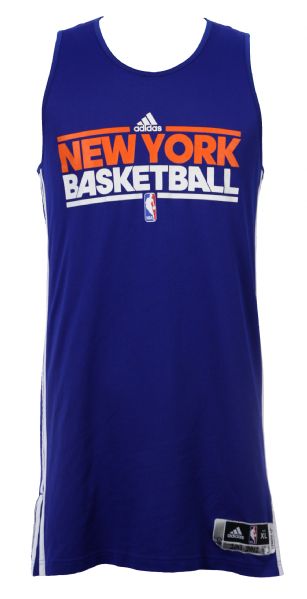 2011-12 Landry Fields New York Knicks Signed Reversible Practice Jersey (MEARS LOA/Steiner)