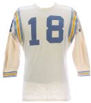 1960s circa White Durene #18 Game Worn King OShea Football Jersey (MEARS LOA)
