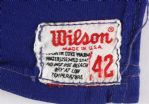 1967-73 Blue Durene #45 Game Worn Wilson Football Jersey (MEARS LOA)