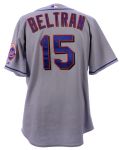 2007 Carlos Beltran New York Mets Game Worn Road Jersey (MEARS LOA)