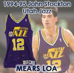 Lot Detail - John Stockton Utah Jazz Game-Used & Autographed