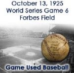 1925 (October 13) Pittsburgh Pirates Washington Senators Multi Signed ONL Heydler Forbes Field World Series Game Used Baseball w/ Kiki Cuyler, Pie Traynor, Max Carey & More (JSA Full Letter/MEARS LOA)