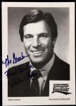 1980's Mike Hegan Milwaukee Brewers Signed Merle Harmon Fan Fair 5 x 7 Promo Photo (JSA)