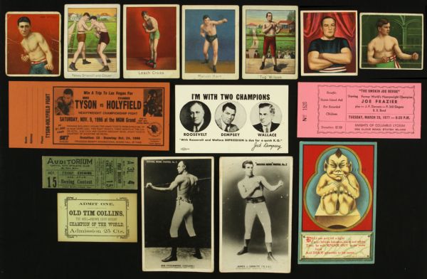 1900s-90s Boxing Memorabilia Collection - Lot of 23