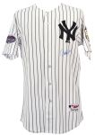 2008 Derek Jeter New York Yankees Signed Home Jersey w/ All Star Game & Yankee Stadium Final Season Patches (Steiner/MLB Hologram)