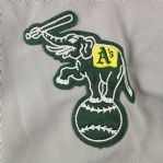 1991 Mark McGwire Oakland Athletics Game Worn Road Jersey (MEARS A10/Team Letter)