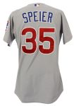 2006 Chris Speier Chicago Cubs Game Worn Road Jersey (MEARS LOA/Team Tag)