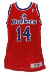 1995-96 Doug Overton Washington Bullets Preseason Road Jersey (MEARS LOA)