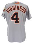 2001 (post 9/11) Bobby Higginson Detroit Tigers Game Worn Road Jersey (MEARS LOA)