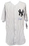 2009 Derek Jeter New York Yankees Signed Jersey w/ Yankee Stadium Inaugural Patch (Steiner/MLB Hologram)