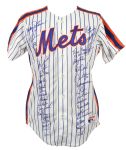 1986 New York Mets World Series Champions Team Signed Jersey w/ 37 Signatures Including Carter, Gooden, Strawberry & More (JSA Full Letter)