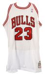 1997-98 Michael Jordan Chicago Bulls Signed Mitchell & Ness Jersey (Upper Deck Hologram)
