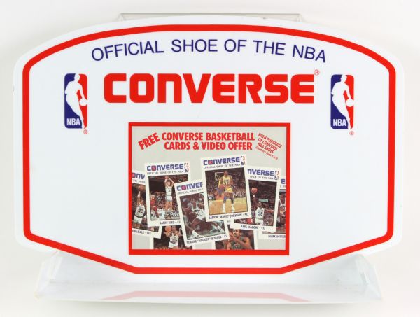 1980s Converse Official Shoe of the NBA Backboard Sales Display