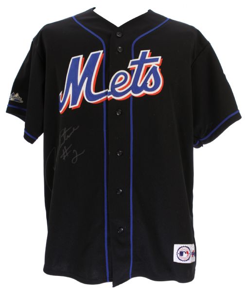 2000 Bobby Valentine New York Mets Signed Jersey w/ World Series Patch *JSA*