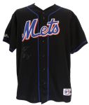2000 Bobby Valentine New York Mets Signed Jersey w/ World Series Patch *JSA*