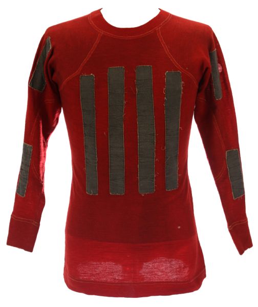 1930s circa BH Dyas Company Game Worn Football Jersey w/ Contact Strips (MEARS LOA)