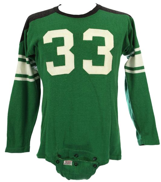 1960s circa Sand Knit Game Worn Durene Football Jersey w/ Crotch Strap (MEARS LOA)