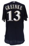 2012 Zack Greinke Milwaukee Brewers Team Issued Alternate Jersey (MEARS LOA/MLB Hologram)