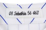 2008 (September 5) CC Sabathia Milwaukee Brewers Game Worn Throwback Home Jersey (MEARS A10 / MLB Hologram)