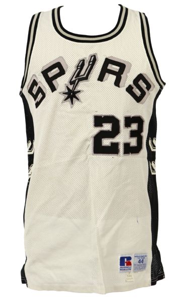 1985-87 Tyrone Corbin San Antonio Spurs Signed Game Worn Home Jersey (MEARS LOA/JSA)