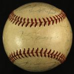 1951 New York Yankees World Series Champions Team Signed OAL Harridge Baseball w/ 26 Signatures Including Joe DiMaggio, Mickey Mantle, Yogi Berra & More (JSA Full Letter)