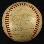 1951 New York Yankees World Series Champions Team Signed OAL Harridge Baseball w/ 26 Signatures Including Joe DiMaggio, Mickey Mantle, Yogi Berra & More (JSA Full Letter)