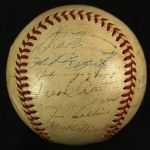 1951 New York Yankees World Series Champions Team Signed OAL Harridge Baseball w/ 26 Signatures Including Joe DiMaggio, Mickey Mantle, Yogi Berra & More (JSA Full Letter)