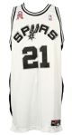 2001-02 Tim Duncan San Antonio Spurs Game Worn Home Jersey (MEARS LOA)