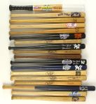 1950s-2000s Miniature Baseball Bat Collection - Lot of 41 w/ 2 Signed Including Willie Mays & Phil Rizzuto (JSA)