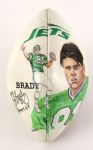 1995 Kyle Brady New York Jets Signed Art Football (JSA)