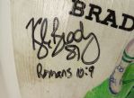 1995 Kyle Brady New York Jets Signed Art Football (JSA)