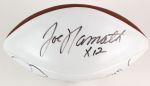 2000s Joe Namath Jerome Bettis Jamal Anderson Multi Signed Football (JSA Full Letter)