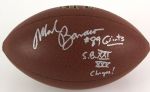 2000s Mark Bavaro New York Giants Signed Football (JSA)
